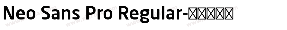Neo Sans Pro Regular字体转换
